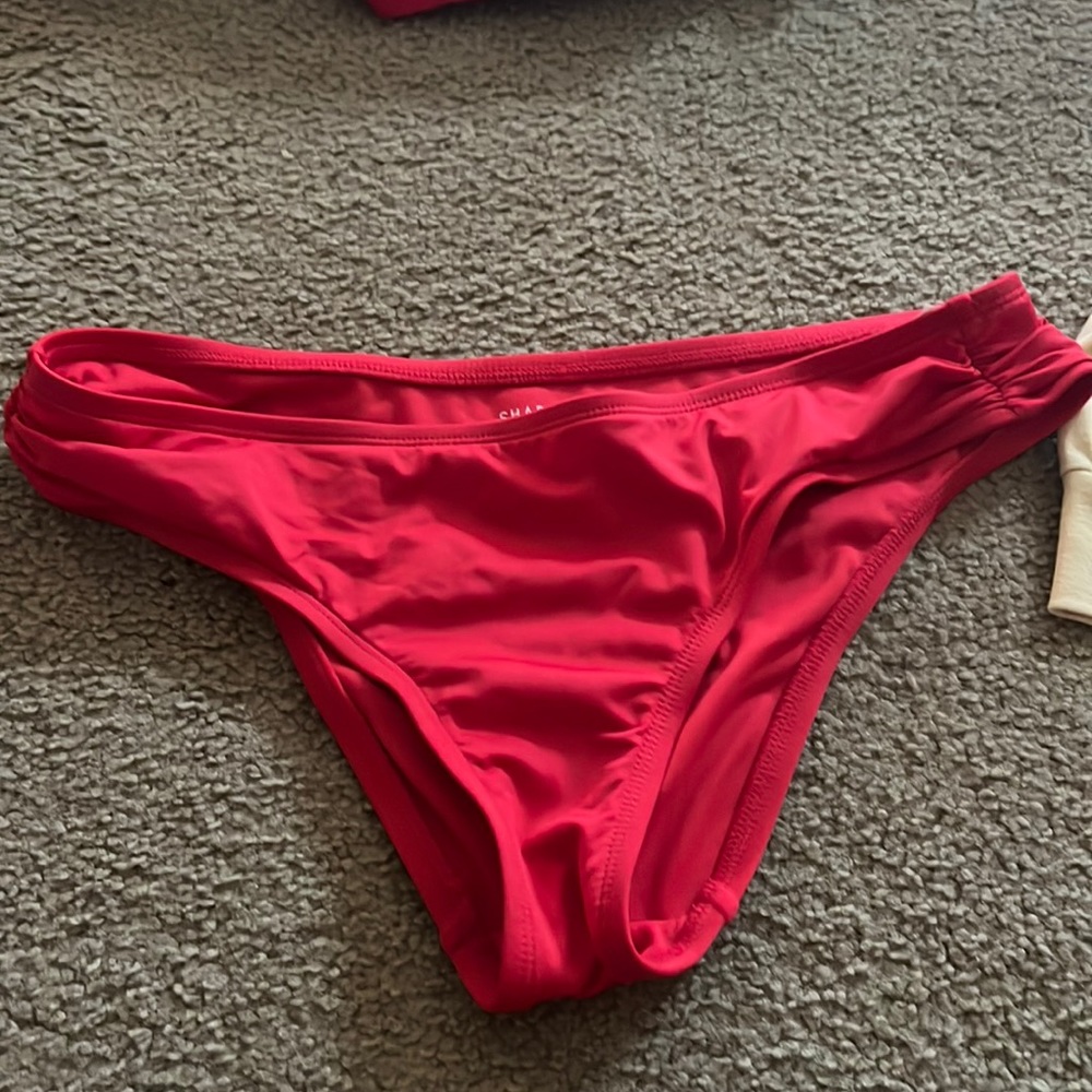 Red, bathing suit bottoms, size small, Brand: Shade and Shore